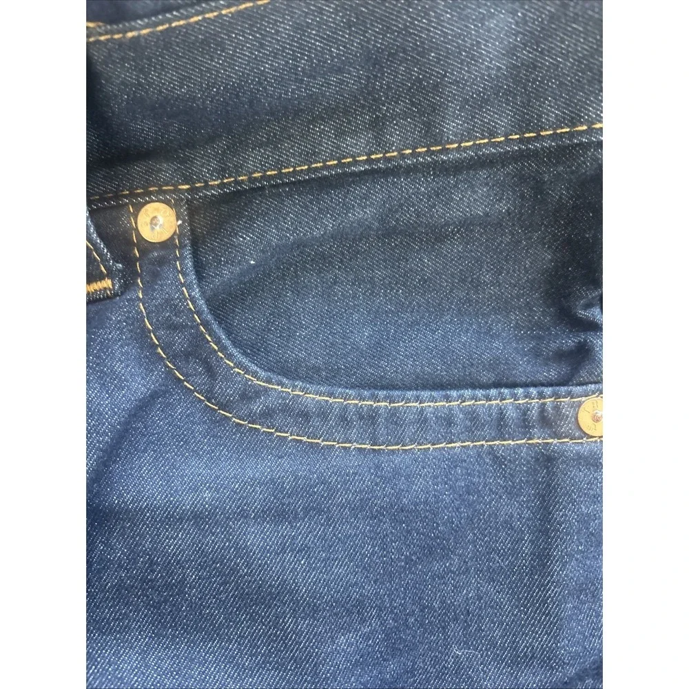 True Religion Mens Jeans Straight w/flap 32 Dark Blue 32